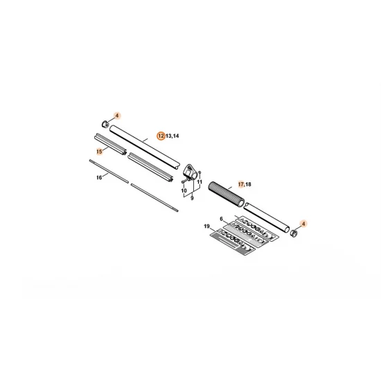 STIHL  Wysięgnik Ø 25,4 mm 4230 710 7128